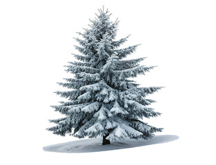 Fototapeta premium christmas tree isolated on white background PNG.AI GENERATED