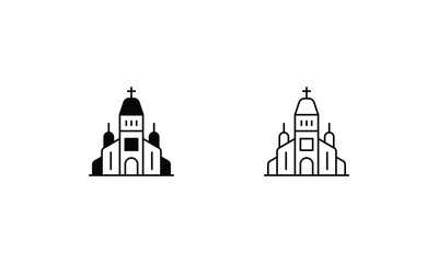 La Ermita  icons set vector stock illustration