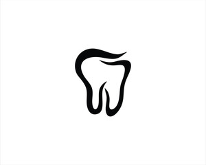 black teeth image vector illustration logo design