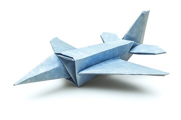 Origami Crane Flying in the Air Illustration