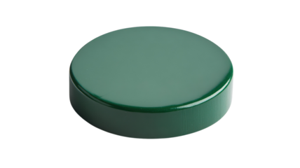 Isolated Green Board Game Counter for Creative Designs and Game Development Projects Featuring a Transparent Background.