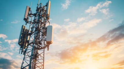 Sunset Over Historic City Infrastructure Upgrade