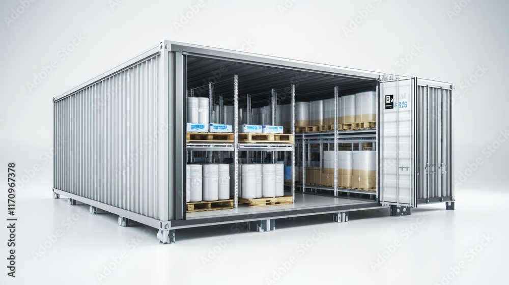Poster Shipping Container Storage: Efficient Warehouse Solution