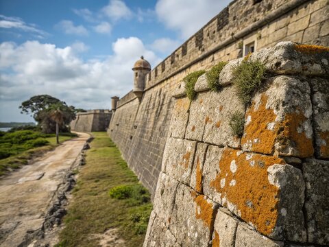 Macro Photography: Impregnable Fortress Walls - Stone Texture Detail