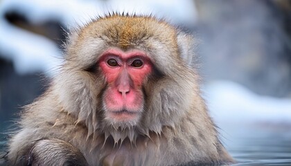 Obraz premium portrait of a macaque