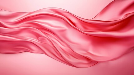 Obraz premium A pink satin background with folds and folds