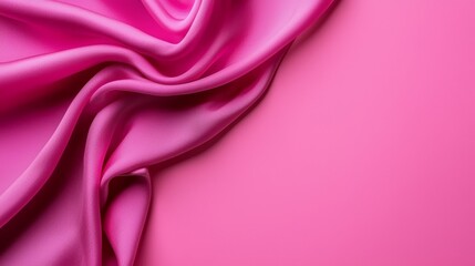 Obraz premium A close up of a pink fabric on a pink background