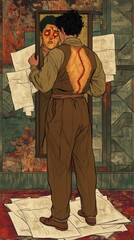 Fototapeta premium The Mirror of Sensations, Somatic Symptom Disorder