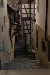 narrow street in the town
