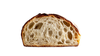 A Beautifully Captured Single Slice of Sourdough Bread Ideal for Illustrating Culinary Recipes, Healthy Eating Lifestyle, or Food Blog Content.
