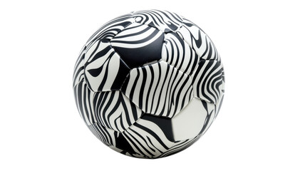 A Versatile Image of a Soccer Ball with Black and White Pattern Suitable for Various Sports and Design Projects.