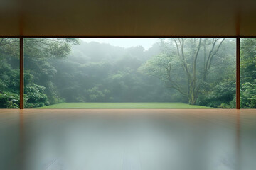 Misty Forest 3D Room View