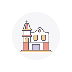 Monserrate Sanctuary  vector icon
