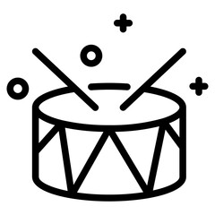 Drum vector icon  of Children Toys icon