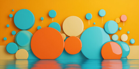 Abstracts, A vibrant image depicting the dynamic interaction of oil and water as they mix, creating visually striking patterns and textures.