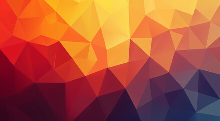 Obraz premium Geometric Polygonal Gradient Background With Warm Tones