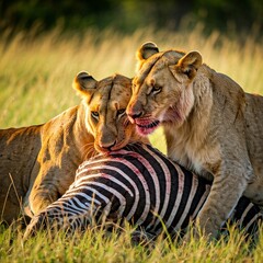 lion cub in the wild