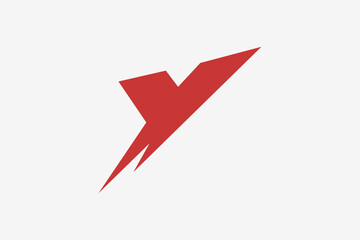 Letter Y move bold sport logo