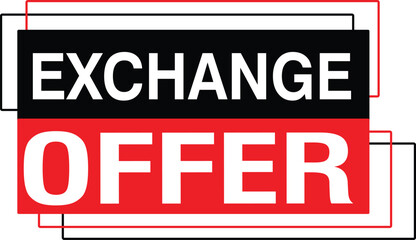 Fototapeta premium Exchange offer limited time only social media design mega store new old product for new banner design