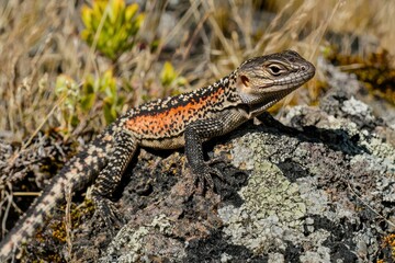 Obraz premium Lava Lizard on Rock