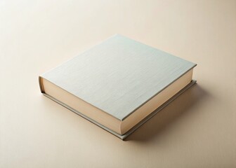Fototapeta premium Minimalist Blank Book Mockup: Clean, Simple Design for Branding & Publishing