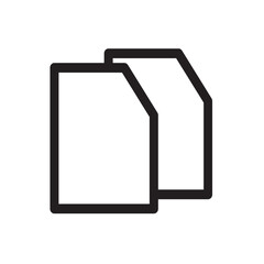 dauble Mobile phone card icon representing a SIM card or mobile network access for phones and devices.