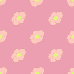 Pastel Pink Floral Pattern