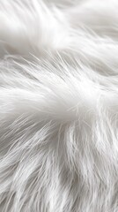 Fototapeta premium A close up shot of a white fur texture