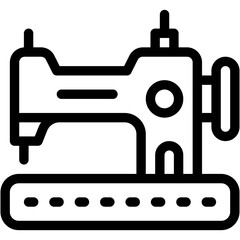 Sewing Machine, Stitching, Machine, Hobbies, Tailoring, Handcraft Icon
