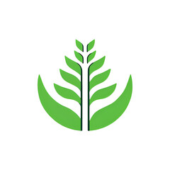 Fototapeta premium green leaf icon