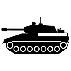 Fototapeta premium tank isolated on white background