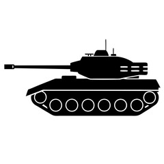 Fototapeta premium tank isolated on white background