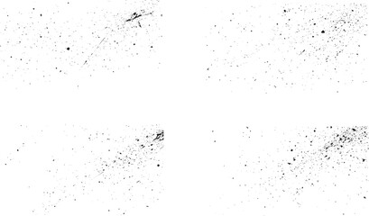 Vector grunge overlay. Hand drawn abstract frame set. Ink brush strokes mess. Overlay textures set stamp with grunge effect. Old damage Dirty grainy and scratches. 