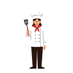 Flat Vector Illustration of Professional Figures in Iconic Attire on a White Background.
