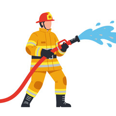 Flat Vector Illustration of Professional Figures in Iconic Attire on a White Background.
