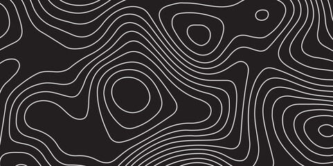  Topographic map lines background. Abstract vector illustration World Map Vintage Old-Style. Topographic contour map The black on white contours vector topography stylized height of the © md