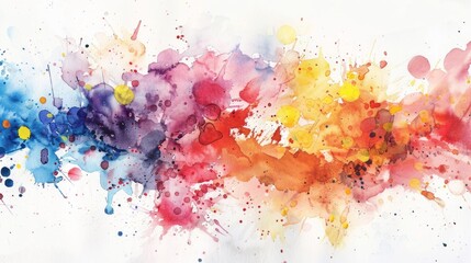 Fototapeta premium Watercolor stains on paper