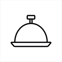 food tray vector icon line template