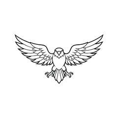 Obraz premium Bold and Fierce Eagle Artwork for Illustrations and Branding