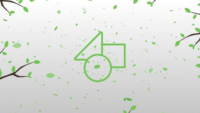 Ecological Natural Logo Reveal With Tree Branches & Leaves