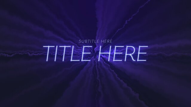 Electric Superpower Bright Neon Text & Title Intro