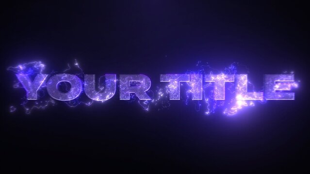 Flashing Energy Superhero Power Burst Title Intro