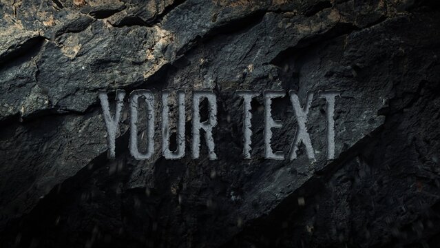 Exploding Rocks Grungy Cracking Title Intro