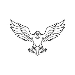 Obraz premium Bold and Fierce Eagle Artwork for Illustrations and Branding