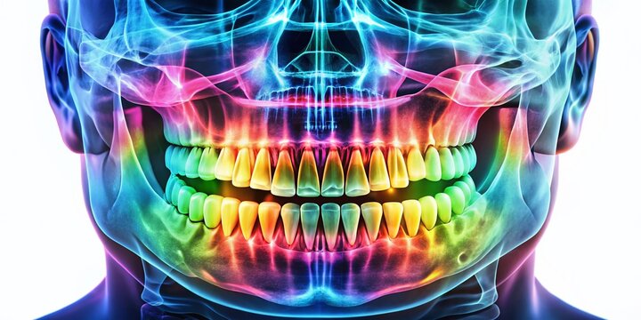Orthopantomogram X-Ray Dental Panoramic Image, Left Copy Space