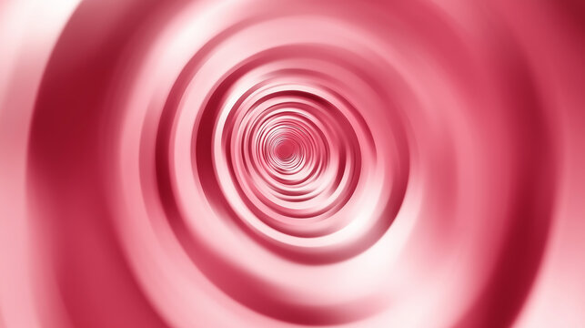 Pink concentric circles creating tunnel effect expanding to infinity - Powered by Adobe