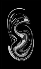 black and white snake