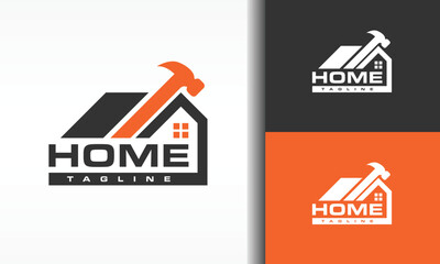 home roof hammer logo