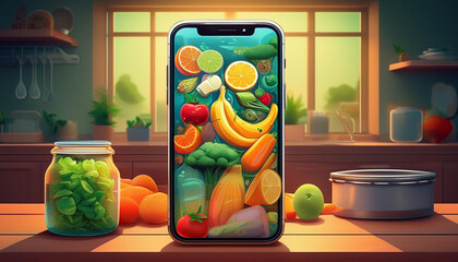 Design an AI powered app to reduce food waste in households with mockup