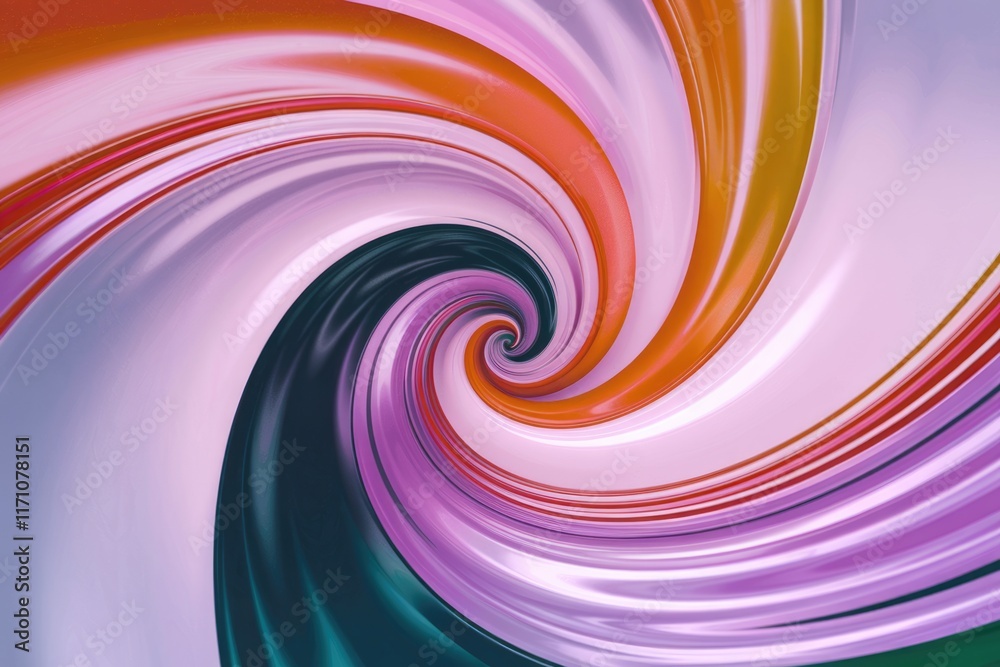 Aufkleber Abstract swirling vortex of vibrant colors, creating a mesmerizing and dynamic visual effect.